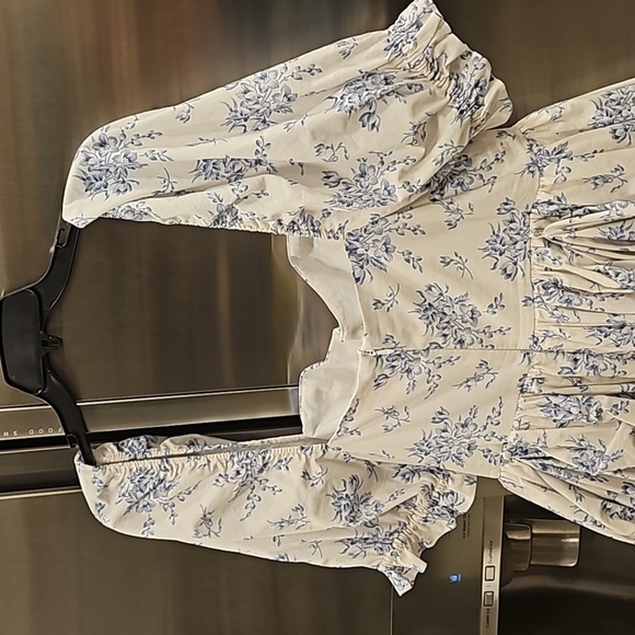 💕SELKIE💕 The Bed & Breakfast Kiera Dress ~ Blue Floral Print XXL - Picture 15 of 16